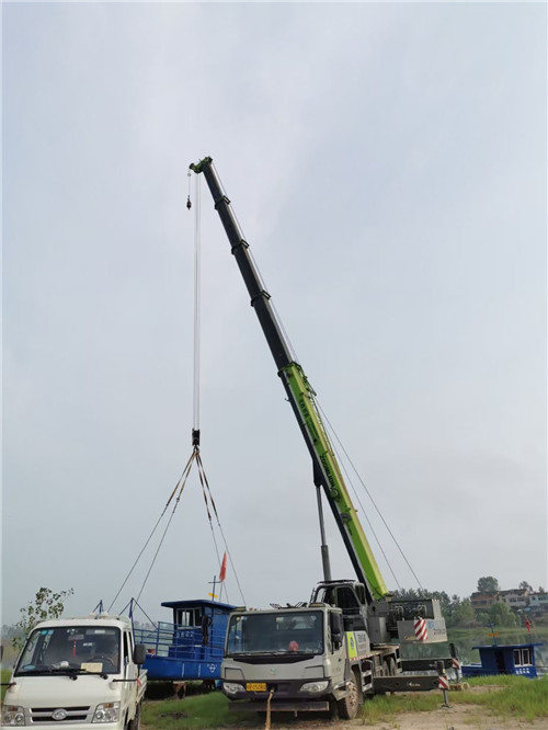 汝城县桥梁建设吊装案例